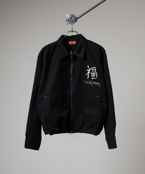 KRIFF MAYER(クリフメイヤー)の「KRIFF MAYER スーベニアベトジャン(スカジャン・メンズ・オリーブ/チャコールグレー・L/XL/M)」の3枚目の写真