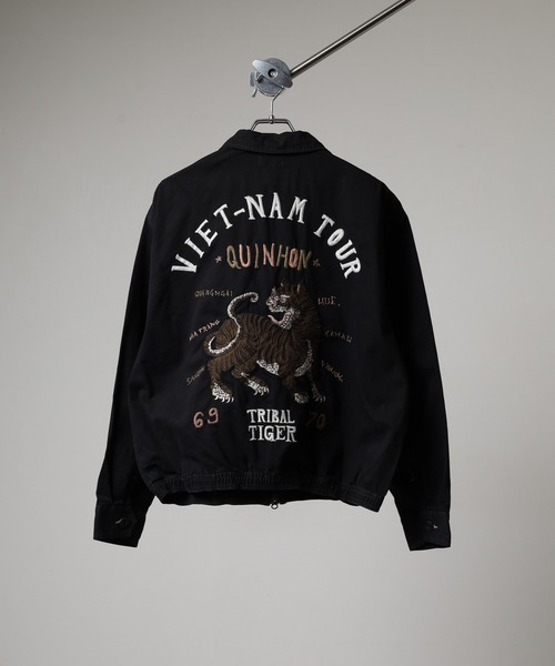 KRIFF MAYER(クリフメイヤー)の「KRIFF MAYER スーベニアベトジャン(スカジャン・メンズ・オリーブ/チャコールグレー・L/XL/M)」の4枚目の写真