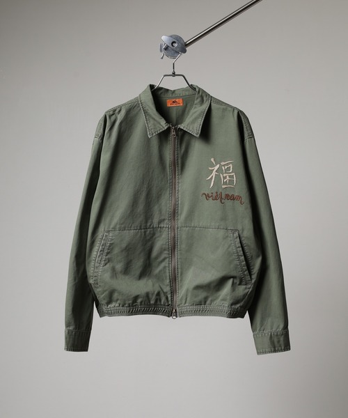 KRIFF MAYER(クリフメイヤー)の「KRIFF MAYER スーベニアベトジャン(スカジャン・メンズ・オリーブ/チャコールグレー・L/XL/M)」の5枚目の写真