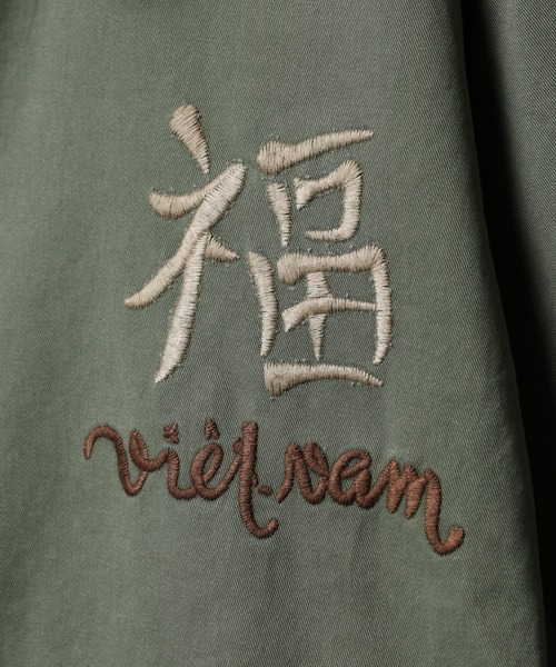 KRIFF MAYER(クリフメイヤー)の「KRIFF MAYER スーベニアベトジャン(スカジャン・メンズ・オリーブ/チャコールグレー・L/XL/M)」の8枚目の写真
