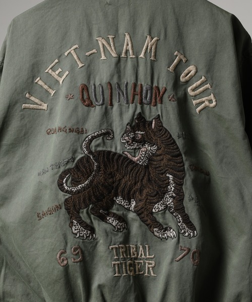 KRIFF MAYER(クリフメイヤー)の「KRIFF MAYER スーベニアベトジャン(スカジャン・メンズ・オリーブ/チャコールグレー・L/XL/M)」の13枚目の写真