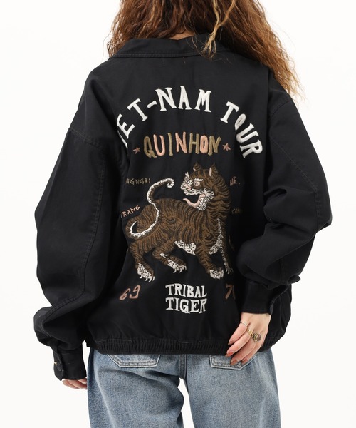 KRIFF MAYER(クリフメイヤー)の「KRIFF MAYER スーベニアベトジャン(スカジャン・メンズ・オリーブ/チャコールグレー・L/XL/M)」の19枚目の写真