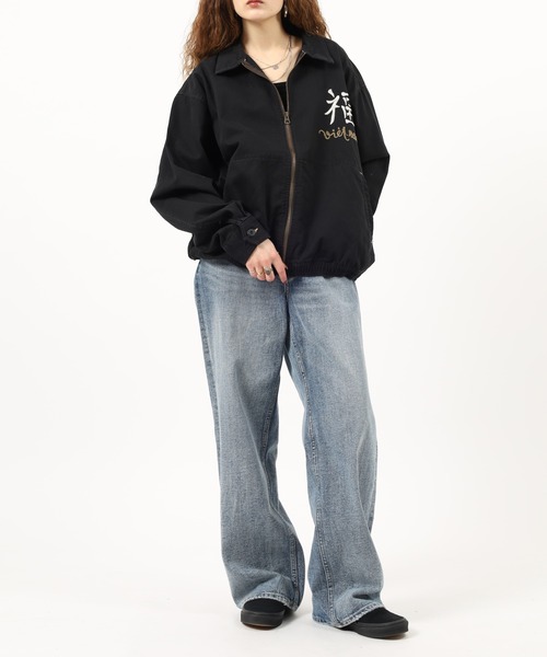 KRIFF MAYER(クリフメイヤー)の「KRIFF MAYER スーベニアベトジャン(スカジャン・メンズ・オリーブ/チャコールグレー・L/XL/M)」の22枚目の写真