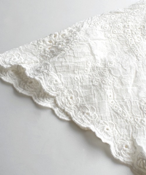 zootie（ズーティー）の「コットンスカラップレース Vネックボクシーブラウス（シャツ/ブラウス・レディース・オフホワイト・フリー）」の13枚目の写真