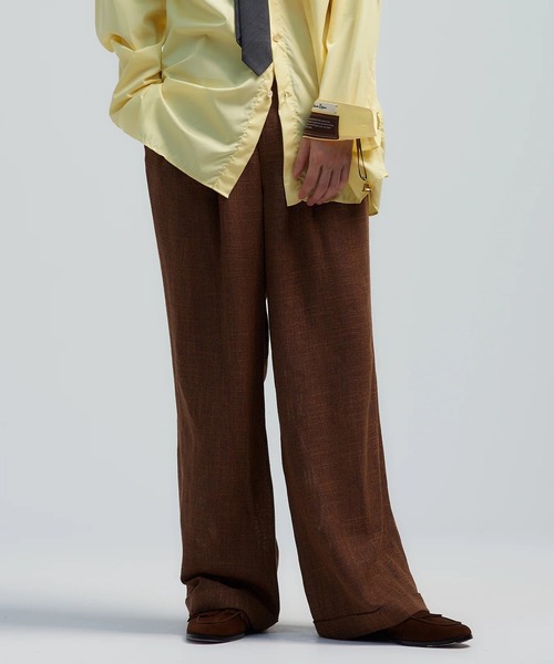 BED J.W. FORD(ベッドフォード)の「【BED J.W. FORD/ベッドフォード】Nice Material Easy P(スラックス・メンズ・ブラック/ブラウン・0/1)」の1枚目の写真