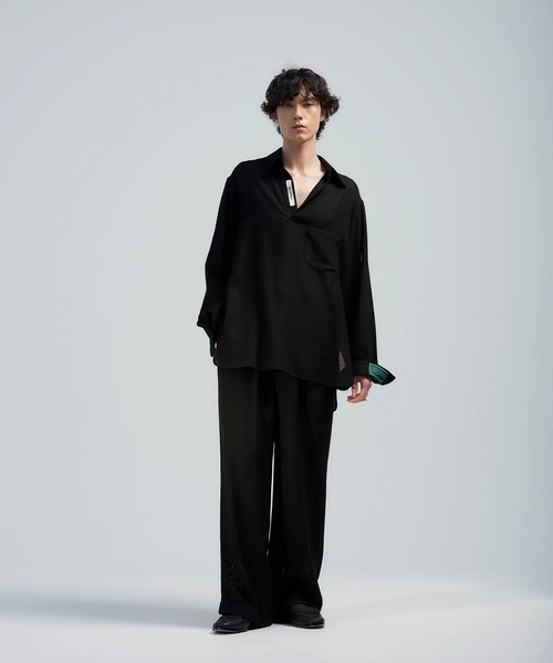 BED J.W. FORD(ベッドフォード)の「【BED J.W. FORD/ベッドフォード】Nice Material Easy P(スラックス・メンズ・ブラック/ブラウン・0/1)」の3枚目の写真