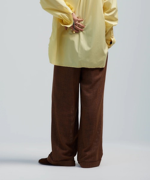 BED J.W. FORD(ベッドフォード)の「【BED J.W. FORD/ベッドフォード】Nice Material Easy P(スラックス・メンズ・ブラック/ブラウン・0/1)」の6枚目の写真