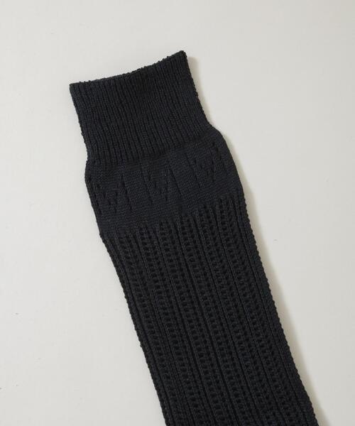 MARCOMONDE（マルコモンド）の「MARCOMONDE/wholegarment race tabi socks（ソックス/靴下・レディース・ブラック/ホワイト・FREE）」の10枚目の写真