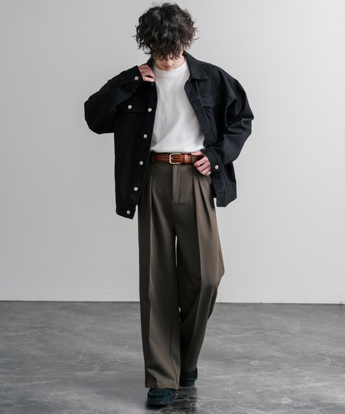 Rocky Monroe(ロッキーモンロー)の「リアルレザー 本革 ラウンドスクエアバックルメッシュベルト(ベルト・メンズ・ブラック/ブラウン/ワイン・FREE)」の19枚目の写真