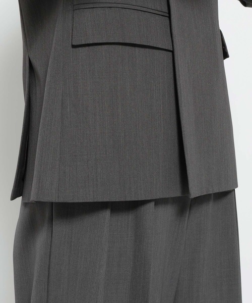 HARE(ハレ)の「【NARRIL】Wool Blend Tailored Jacket(テーラードジャケット・メンズ・ブラック/グレー・SMALL/MEDIUM)」の3枚目の写真