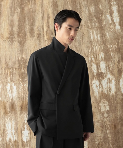 HARE(ハレ)の「【NARRIL】Wool Blend Tailored Jacket(テーラードジャケット・メンズ・ブラック/グレー・SMALL/MEDIUM)」の7枚目の写真