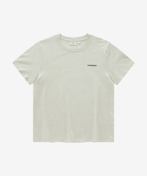 COVERNAT WOMAN（カバーナットウーマン）の「[2PACK] ウィメンズクールコットンエッセンシャルTシャツオートミール+ブラック（Tシャツ/カットソー・レディース・その他・WS/WM/LARGE）」の2枚目の写真