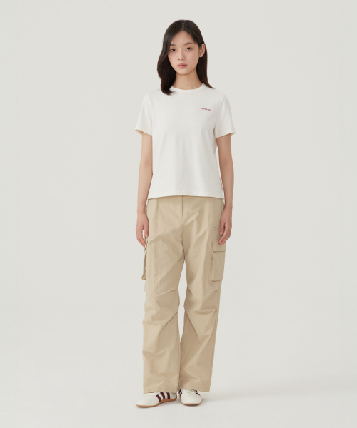 COVERNAT WOMAN（カバーナットウーマン）の「[2PACK] ウィメンズクールコットンエッセンシャルTシャツオートミール+ブラック（Tシャツ/カットソー・レディース・その他・WS/WM/LARGE）」の5枚目の写真
