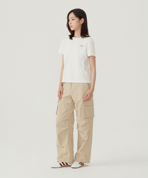 COVERNAT WOMAN（カバーナットウーマン）の「[2PACK] ウィメンズクールコットンエッセンシャルTシャツオートミール+ブラック（Tシャツ/カットソー・レディース・その他・WS/WM/LARGE）」の6枚目の写真