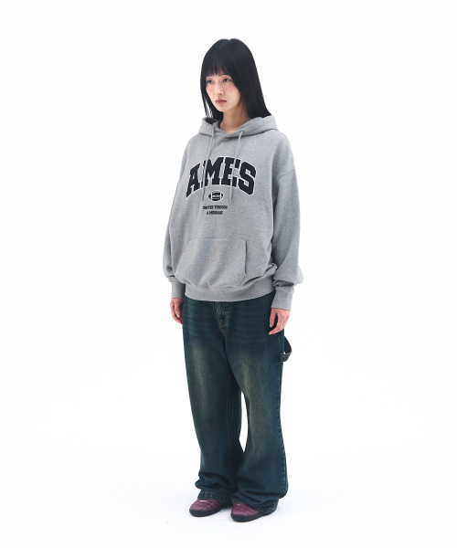AMESWORLDWIDE（アメスワールドワイド）の「BASIC APPLIQUE HOODIE GREY（パーカー・レディース・その他・LARGE/MEDIUM/SMALL）」の7枚目の写真