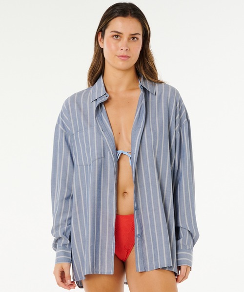 rip curl(リップカール)の「RIP CURL/リップカール 長袖 シャツ 072WSH(シャツ/ブラウス・レディース・ブルー・S/XS)」の3枚目の写真