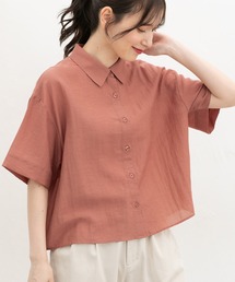 【ハニさら・接触冷感】ショート丈シャツ