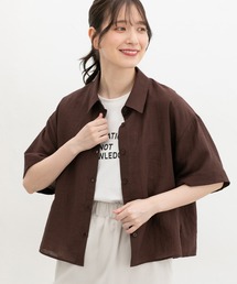【ハニさら・接触冷感】ショート丈シャツ