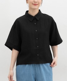 【ハニさら・接触冷感】ショート丈シャツ