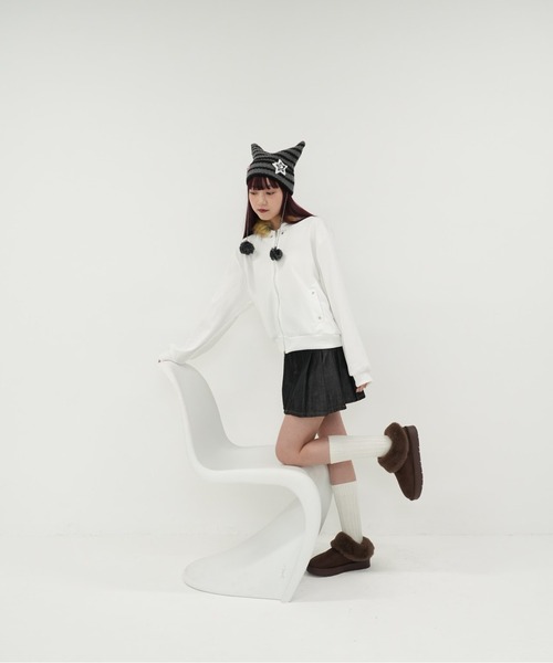 Uenui（ウニュイ）の「ファー パーカー（パーカー・レディース・ホワイト/ブラック・FREE）」の15枚目の写真