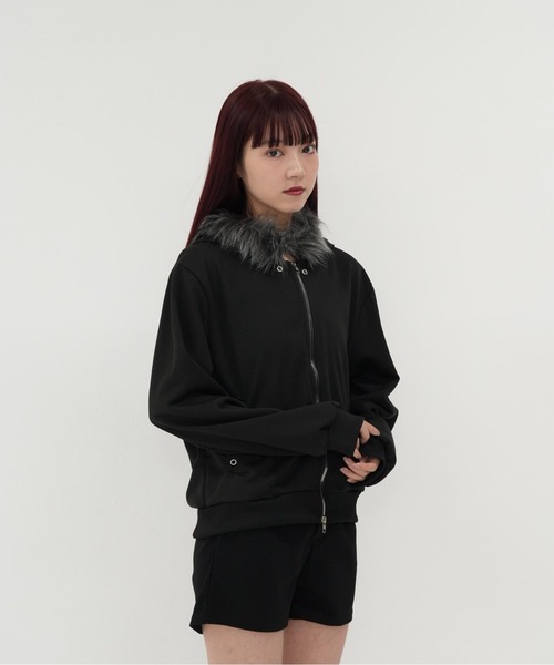 Uenui（ウニュイ）の「ファー パーカー（パーカー・レディース・ホワイト/ブラック・FREE）」の21枚目の写真