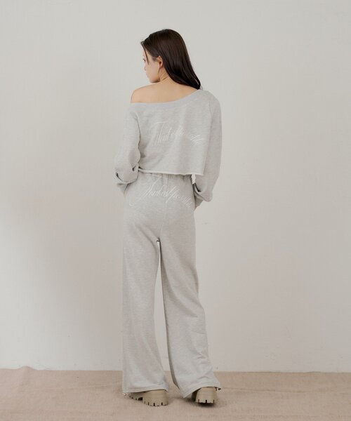 Chico（チコ）の「【セットアップ対応】バックロゴルーズスウェットパンツ（その他パンツ・レディース・ネイビー/グレー/アイボリー・FREE）」の9枚目の写真