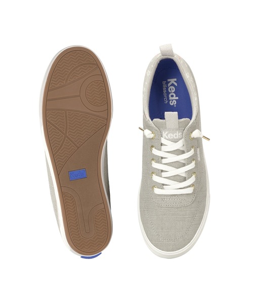 Keds(ケッズ)の「Keds センター スリー スリップオン チョーキー キャンバス グレー(スニーカー・レディース・グレー・23.0cm/23.5cm/24.0cm/24.5cm/25.0cm/22.5cm)」の3枚目の写真