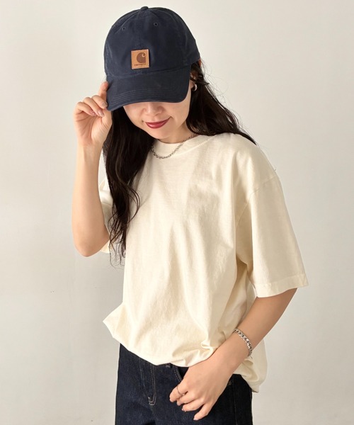 Niell(ニール)の「ハイグレードコットンガーメントダイTシャツ/5.6Ooz 半袖Tシャツ クルーネック ユニセックス コットン100%(Tシャツ/カットソー・レディース・ブラウン/グリーン/ネイビー/イエロー/ホワイト/レッド/グレー/ブラック・M/S/XL/L)」の12枚目の写真
