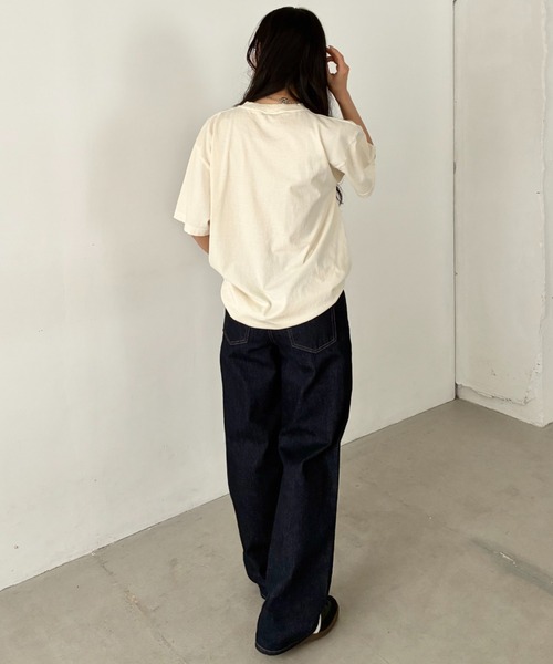 Niell(ニール)の「ハイグレードコットンガーメントダイTシャツ/5.6Ooz 半袖Tシャツ クルーネック ユニセックス コットン100%(Tシャツ/カットソー・レディース・ブラウン/グリーン/ネイビー/イエロー/ホワイト/レッド/グレー/ブラック・M/S/XL/L)」の17枚目の写真