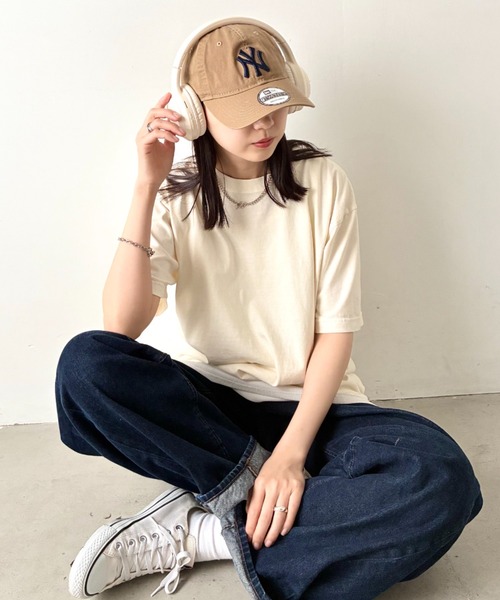 Niell(ニール)の「ハイグレードコットンガーメントダイTシャツ/5.6Ooz 半袖Tシャツ クルーネック ユニセックス コットン100%(Tシャツ/カットソー・レディース・ブラウン/グリーン/ネイビー/イエロー/ホワイト/レッド/グレー/ブラック・M/S/XL/L)」の12枚目の写真