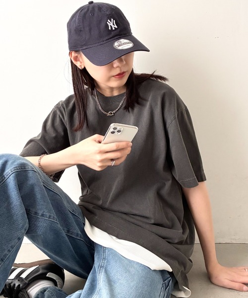 Niell(ニール)の「ハイグレードコットンガーメントダイTシャツ/5.6Ooz 半袖Tシャツ クルーネック ユニセックス コットン100%(Tシャツ/カットソー・レディース・ブラウン/グリーン/ネイビー/イエロー/ホワイト/レッド/グレー/ブラック・M/S/XL/L)」の20枚目の写真