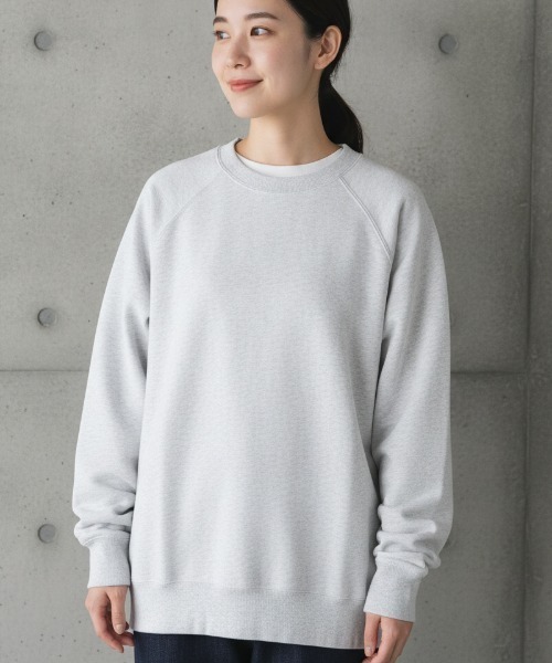 LIFEMAX(ライフマックス)の「【LIFEMAX/ライフマックス】10オンス トレーナー(裏パイル)/クルーネック トレーナー 厚手 ビッグサイズ ユニセックス 無地(スウェット・メンズ・アッシュ/ブラック/杢グレー/インディゴブルー/チャコール/アイボリー/ネイビー・XXX-LARGE)」の4枚目の写真