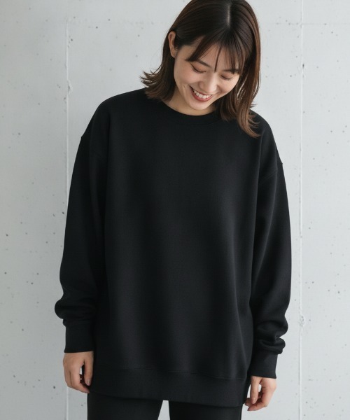 LIFEMAX(ライフマックス)の「【LIFEMAX/ライフマックス】10オンス トレーナー(裏パイル)/クルーネック トレーナー 厚手 ビッグサイズ ユニセックス 無地(スウェット・メンズ・アッシュ/ブラック/杢グレー/インディゴブルー/チャコール/アイボリー/ネイビー・XXX-LARGE)」の3枚目の写真