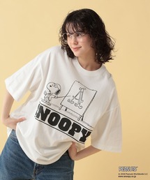 GEORGE'S（ジョージズ）の「【PEANUTS】スヌーピー加工プリントTシャツ【UNISEX】（Tシャツ/カットソー）」