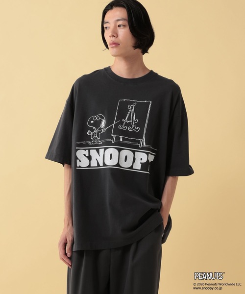 GEORGE'S(ジョージズ)の「【PEANUTS】スヌーピー加工プリントTシャツ【UNISEX】(Tシャツ/カットソー・メンズ・サックスブルー/ブラック/オフホワイト・LARGE/MEDIUM)」の19枚目の写真