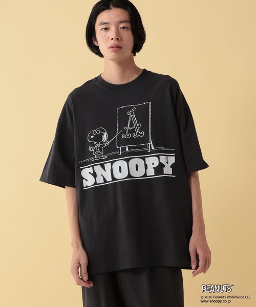 GEORGE'S(ジョージズ)の「【PEANUTS】スヌーピー加工プリントTシャツ【UNISEX】(Tシャツ/カットソー・メンズ・サックスブルー/ブラック/オフホワイト・LARGE/MEDIUM)」の21枚目の写真