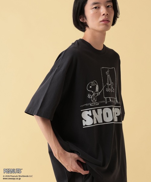 GEORGE'S(ジョージズ)の「【PEANUTS】スヌーピー加工プリントTシャツ【UNISEX】(Tシャツ/カットソー・メンズ・サックスブルー/ブラック/オフホワイト・LARGE/MEDIUM)」の22枚目の写真