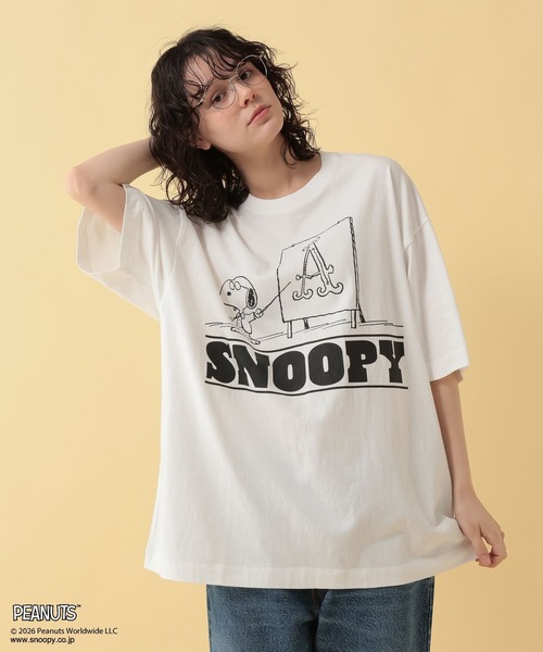 GEORGE'S(ジョージズ)の「【PEANUTS】スヌーピー加工プリントTシャツ【UNISEX】(Tシャツ/カットソー・メンズ・サックスブルー/ブラック/オフホワイト・LARGE/MEDIUM)」の11枚目の写真