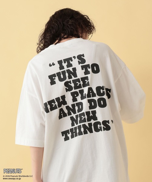 GEORGE'S(ジョージズ)の「【PEANUTS】スヌーピー加工プリントTシャツ【UNISEX】(Tシャツ/カットソー・メンズ・サックスブルー/ブラック/オフホワイト・LARGE/MEDIUM)」の12枚目の写真