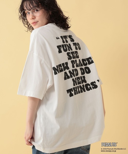 GEORGE'S(ジョージズ)の「【PEANUTS】スヌーピー加工プリントTシャツ【UNISEX】(Tシャツ/カットソー・メンズ・サックスブルー/ブラック/オフホワイト・LARGE/MEDIUM)」の14枚目の写真