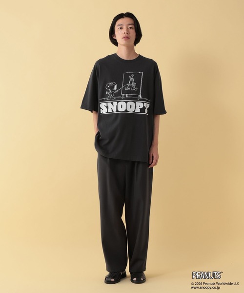 GEORGE'S(ジョージズ)の「【PEANUTS】スヌーピー加工プリントTシャツ【UNISEX】(Tシャツ/カットソー・メンズ・サックスブルー/ブラック/オフホワイト・LARGE/MEDIUM)」の16枚目の写真