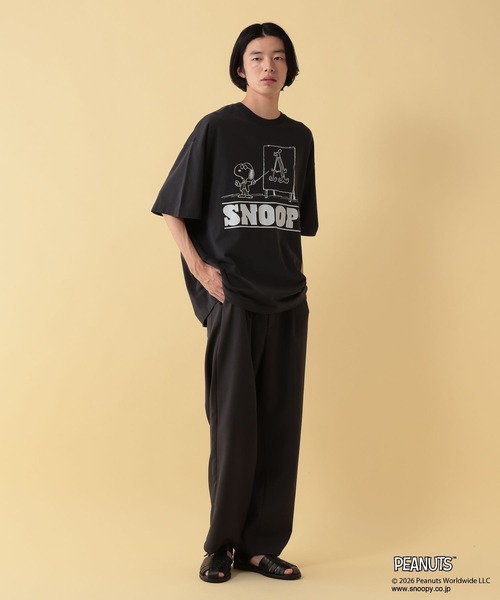 GEORGE'S(ジョージズ)の「【PEANUTS】スヌーピー加工プリントTシャツ【UNISEX】(Tシャツ/カットソー・メンズ・サックスブルー/ブラック/オフホワイト・LARGE/MEDIUM)」の17枚目の写真