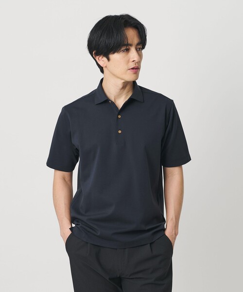 BEAUTY&YOUTH UNITED ARROWS（ビューティーアンドユースユナイテッドアローズ）の「クール ハイゲージ モクロディ ポロシャツ 接触冷感 抗菌防臭（ポロシャツ・メンズ・ロイヤルブルー/ホワイト/ダークグレー/ネイビー・S/XL/L/M）」の7枚目の写真