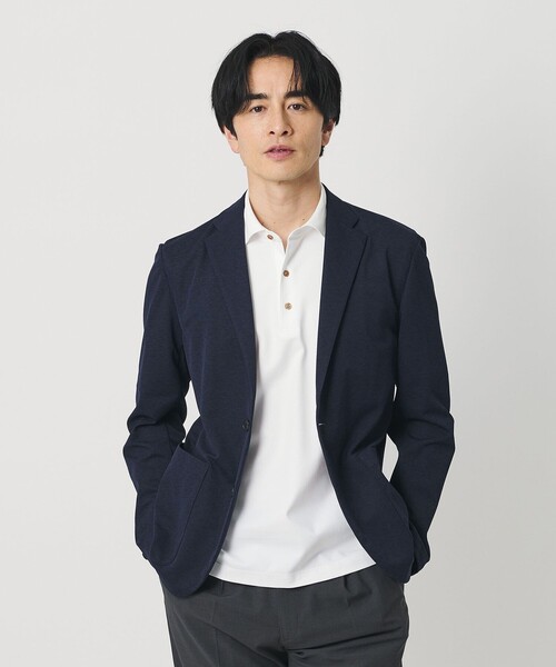 BEAUTY&YOUTH UNITED ARROWS（ビューティーアンドユースユナイテッドアローズ）の「クール ハイゲージ モクロディ ポロシャツ 接触冷感 抗菌防臭（ポロシャツ・メンズ・ロイヤルブルー/ホワイト/ダークグレー/ネイビー・S/XL/L/M）」の9枚目の写真