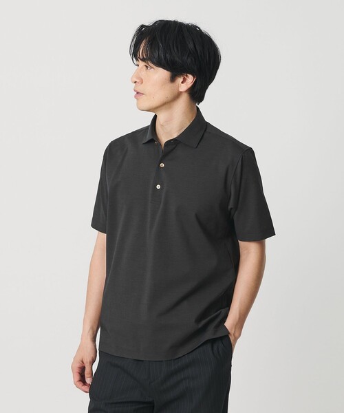 BEAUTY&YOUTH UNITED ARROWS（ビューティーアンドユースユナイテッドアローズ）の「クール ハイゲージ モクロディ ポロシャツ 接触冷感 抗菌防臭（ポロシャツ・メンズ・ロイヤルブルー/ホワイト/ダークグレー/ネイビー・S/XL/L/M）」の12枚目の写真