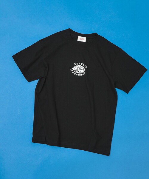 BEAMS RECORDS(ビームスレコーズ)の「BEAMS RECORDS / LOGO PRINT T-shits(Tシャツ/カットソー・メンズ・ブラック/ホワイト・MEDIUM/LARGE/X-LARGE/SMALL/XX-LARGE)」の2枚目の写真