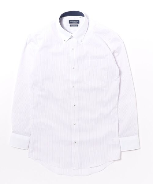 TOKYO SHIRTS(トウキョウシャツ)の「【超形態安定】【吸水速乾】 形態安定ノンアイロン ボタンダウン 長袖ビジネスワイシャツ(ビジネスシャツ・メンズ・エンジ・首回り43cm-裄丈86cm/首回り43cm-裄丈82cm/首回り42cm-裄丈86cm/首回り42cm-裄丈82cm/首回り41cm-裄丈86cm/首回り41cm-裄丈82cm/首回り39cm-裄丈84cm/首回り39cm-裄丈80cm/首回り37cm-裄丈84cm/首回り37cm-裄丈80cm)」の6枚目の写真