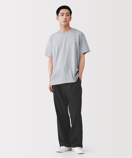 無印良品（ムジルシリョウヒン）の「紳士　涼感　タックストレートパンツ（その他パンツ・メンズ・グレー系/ブラック/ブラウン系・S/M/L/XL）」の4枚目の写真