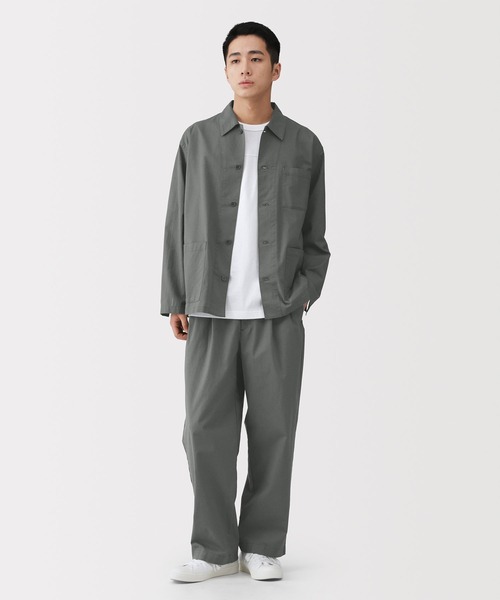 無印良品（ムジルシリョウヒン）の「紳士　涼感　タックストレートパンツ（その他パンツ・メンズ・グレー系/ブラック/ブラウン系・S/M/L/XL）」の8枚目の写真