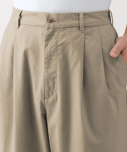 無印良品（ムジルシリョウヒン）の「紳士　涼感　タックストレートパンツ（その他パンツ・メンズ・グレー系/ブラック/ブラウン系・S/M/L/XL）」の15枚目の写真